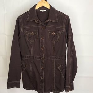 Cabi Brown Denim Safari Jacket